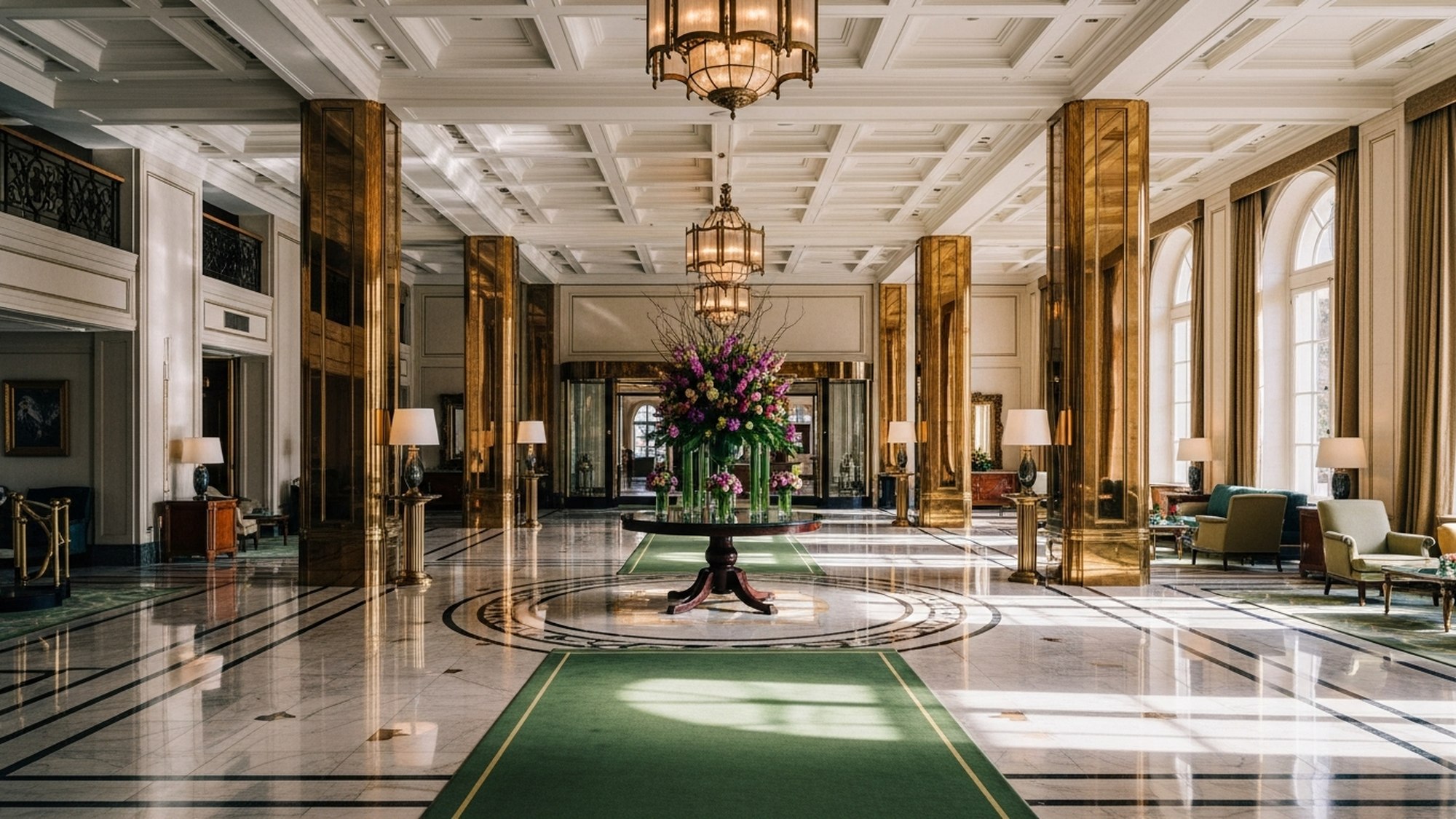 A scene from the world of luxury stays — Amorielli studio illustration