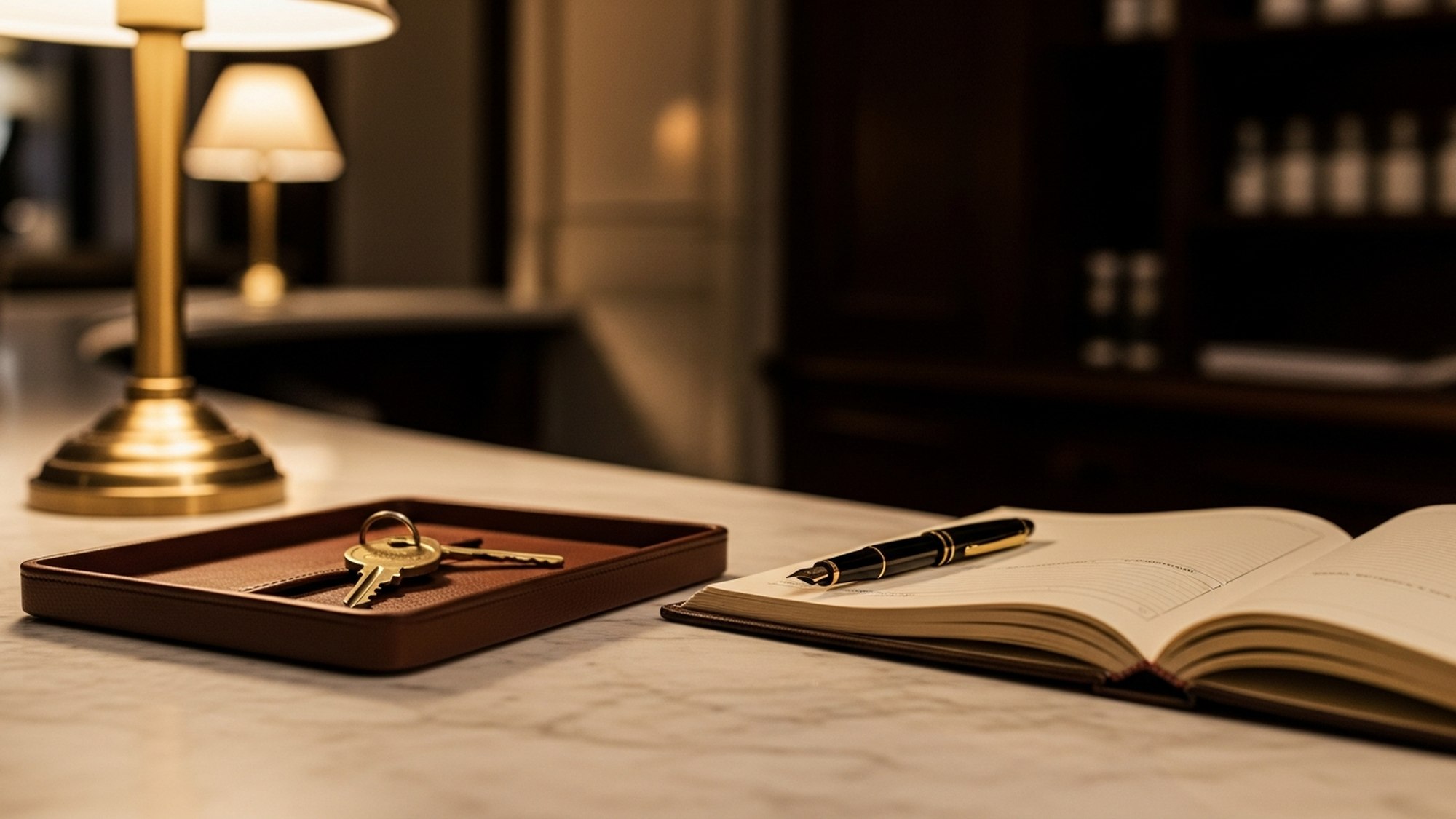 A scene from the world of luxury stays — Amorielli studio illustration