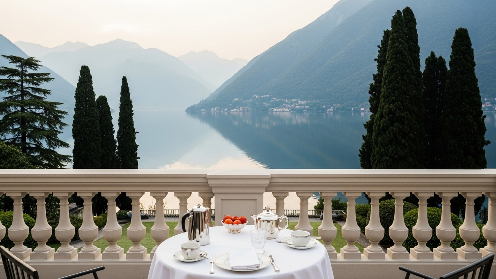 A scene from the world of luxury stays — Amorielli studio illustration