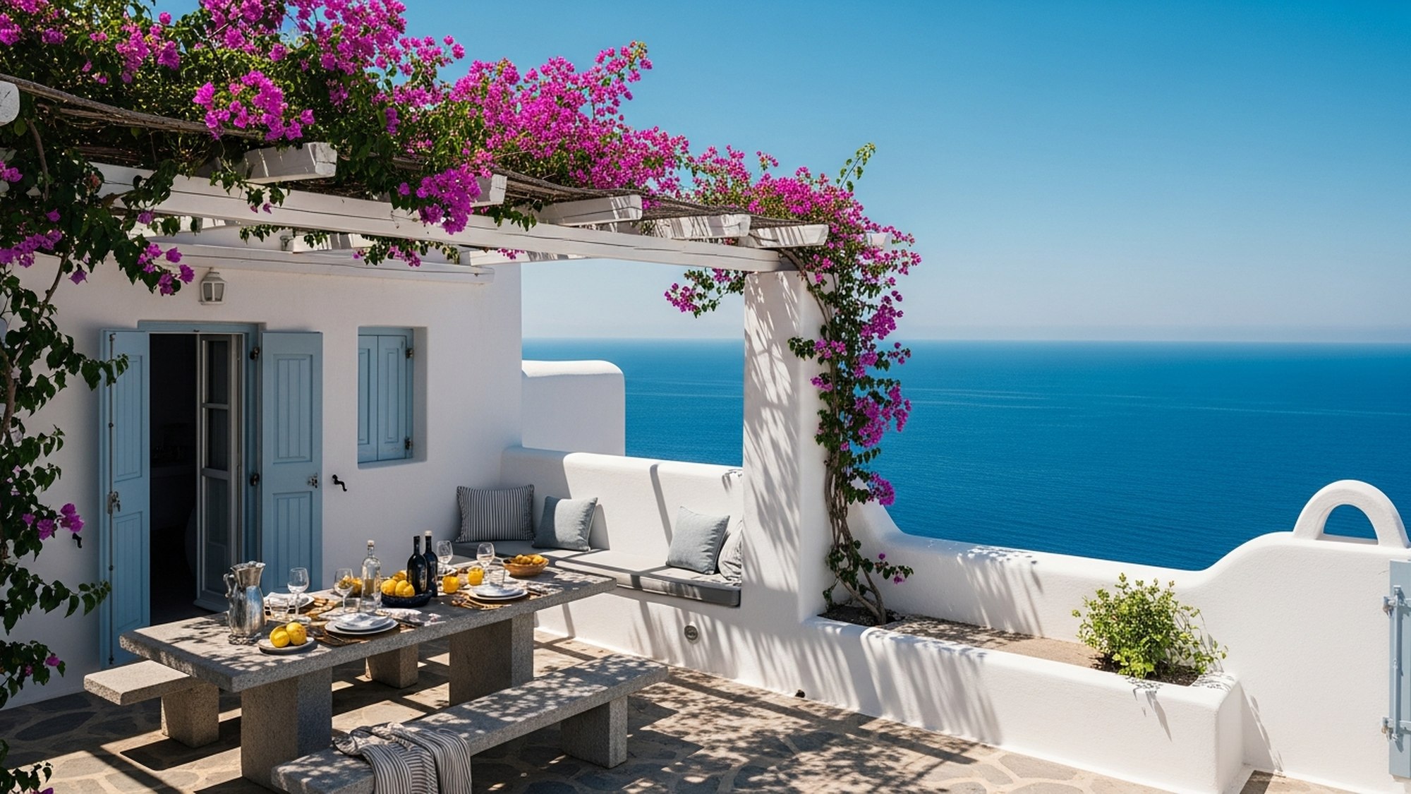 A scene from the world of luxury stays — Amorielli studio illustration