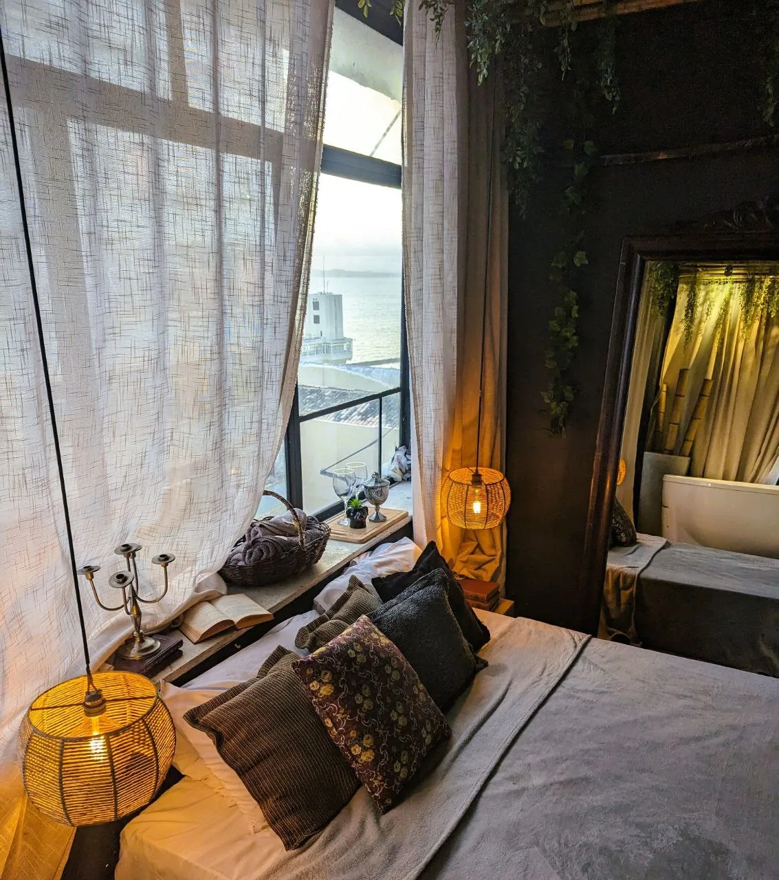 View of the Lacerda Elevator and the Bay of All Saints from the suite window